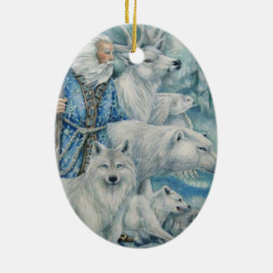 Ein Waldweihnachten Keramikornament