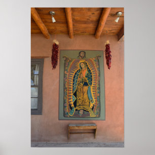 Ein Wandgemälde unserer Lieben Frau von Guadalupe, Poster