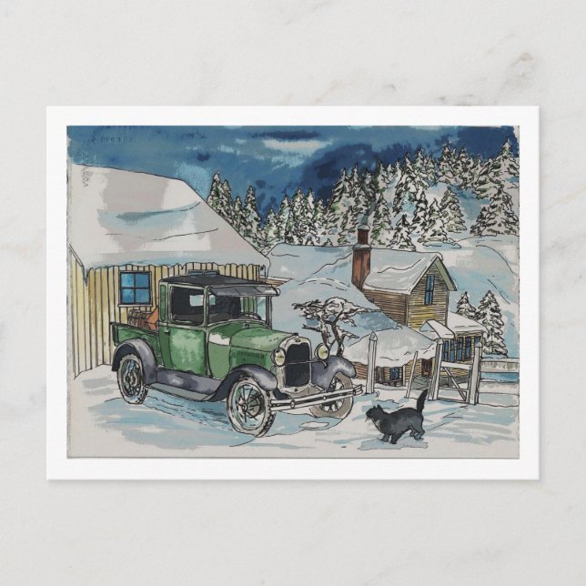 Ein warmer Sitz Postkarte (Vorderseite)