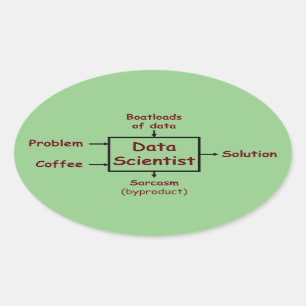 Ein was für Datenwissenschaftler den ganzen Tag Ovaler Aufkleber