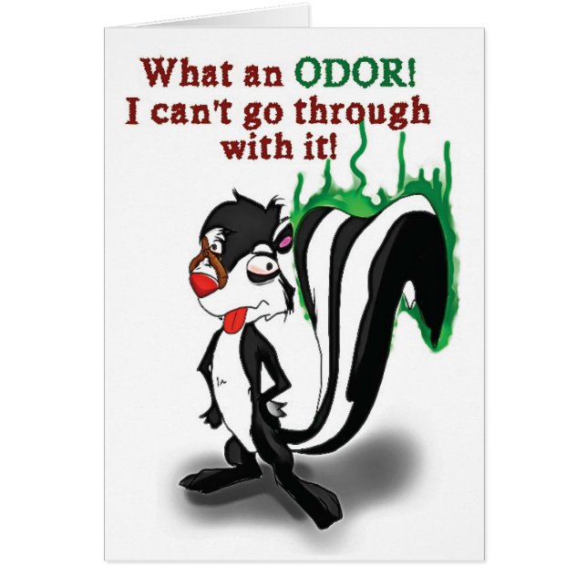 "Ein was für Geruch!" Lustige Nüchternheit-Karte (Vorne)