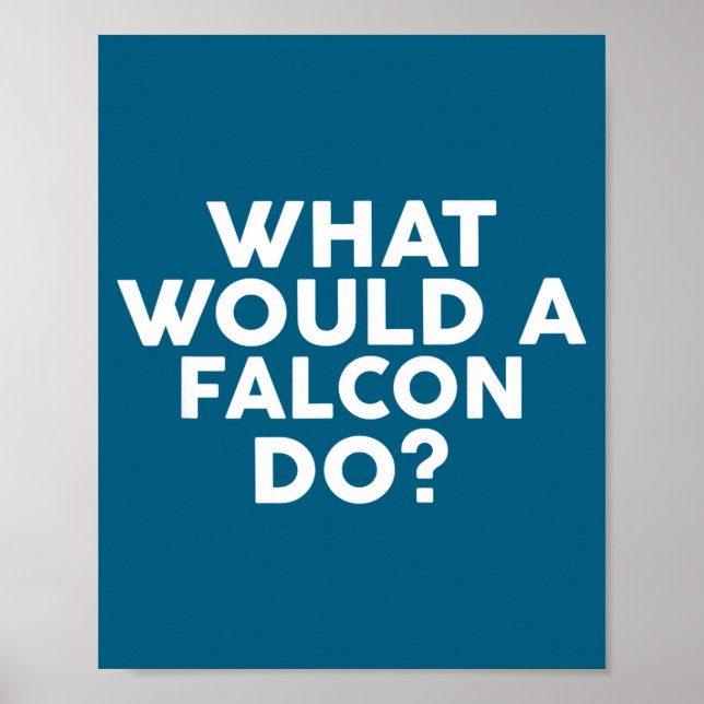 Ein Was Würde Falke Falken Poster (Vorne)