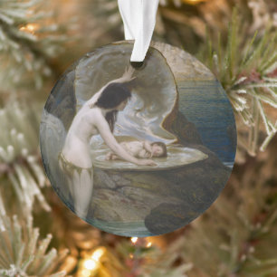 Ein Wasserbaby gefunden in einer Muschel von einer Ornament