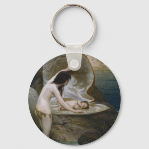 Ein Wasserbaby gefunden in einer Muschel von einer Schlüsselanhänger