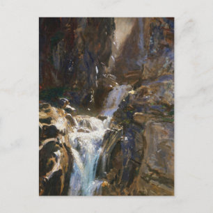 Ein Wasserfall von John Singer Sargent Postkarte