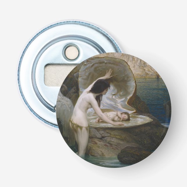 Ein Water Baby in Seashell von Bikini Nymph gefund Flaschenöffner (Vorderseite)