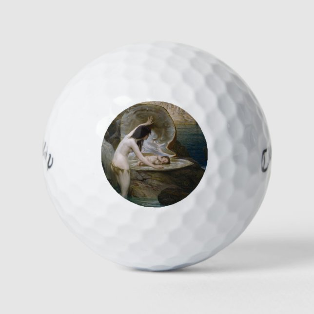 Ein Water Baby in Seashell von Bikini Nymph gefund Golfball (Vorderseite)