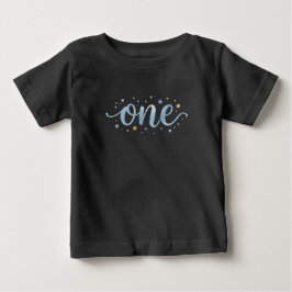 Ein Watercolor 1. Geburtstags-Baby-T-Shirt Baby T-shirt