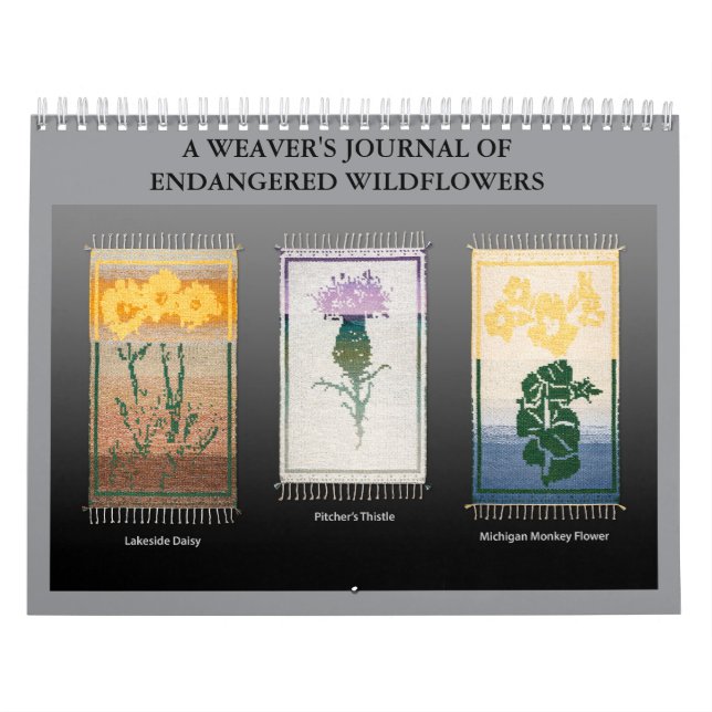 Ein Weaver-Journal gefährdeter Wildblumen Kalender (Titelbild)