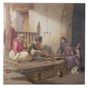 Ein Weber in Esna, eine von 24 Illustrationen Fliese