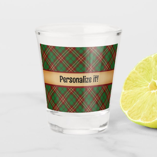 Ein Wee Dram von Scotch personalisiert Schnapsglas (Vorderseite)