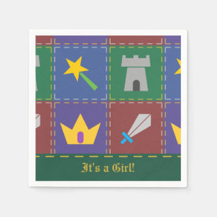 Ein Wee's Fantasy Quilt Baby Shower Napkins Serviette