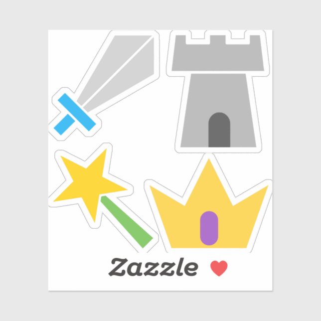 Ein Wee's Fantasy Quilt Contour Sticker (Blatt)