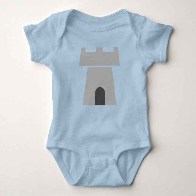 Ein Wee's Fantasy Tower Baby Bodysuit Baby Strampler (Vorderseite)