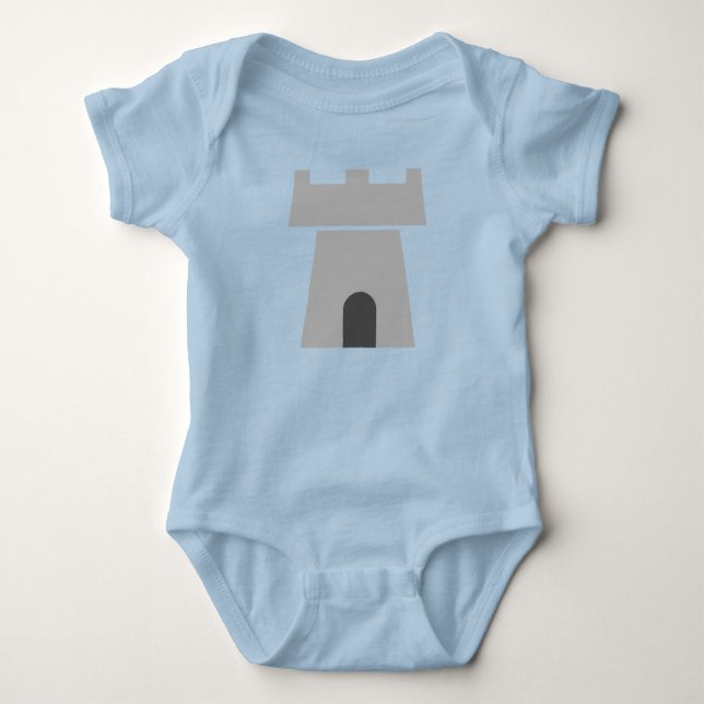 Ein Wee's Fantasy Tower Baby Bodysuit Strampler (Vorderseite)