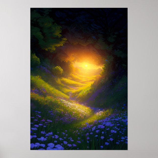 Ein Weg durch den Wald Poster (Vorne)