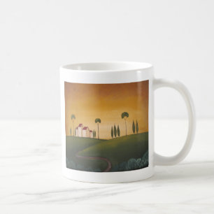 Ein Weg in Toskana Tasse
