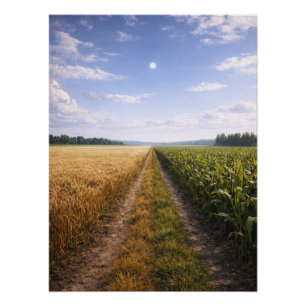 Ein Weg nach vorn – Minimalistische symbolische La Poster