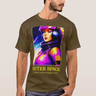 ein weiblicher Raumpilot in einer fernen Galaxie T-Shirt