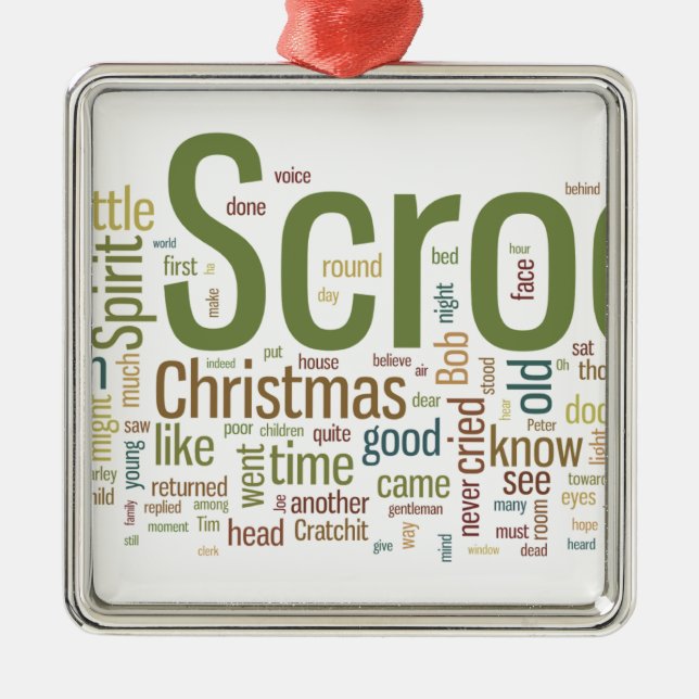 Ein Weihnachten Carol Ornament Aus Metall (Vorne)