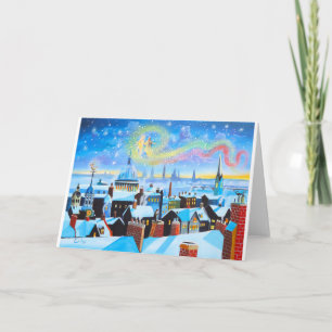 Ein Weihnachten Carol Scrooge und Geist der