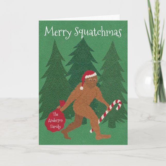 Ein Weihnachten Sankt Squatch addieren Ihren (Vorderseite)