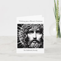 Ein Weihnachts-Jesus-Portrait in Etched Grace