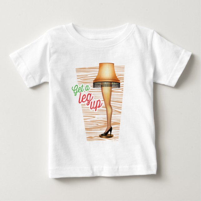Ein Weihnachts-Lampe | Ein Leg hoch holen Baby T-shirt (Vorderseite)