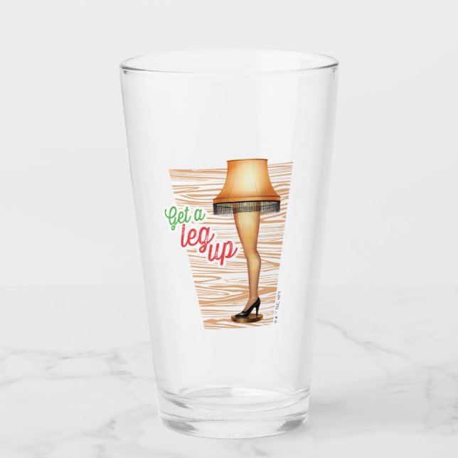 Ein Weihnachts-Lampe | Ein Leg hoch holen Glas (Vorderseite)