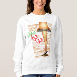 Ein Weihnachts-Lampe Ein Leg hoch holen Sweatshirt