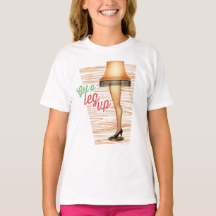Ein Weihnachts-Lampe Ein Leg hoch holen T-Shirt