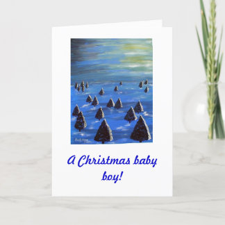 Ein WeihnachtsBaby! Feiertagskarte