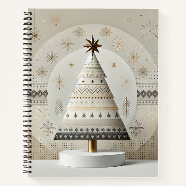 ein Weihnachtsbaum-Notizbuch Notizbuch (Vorderseite)