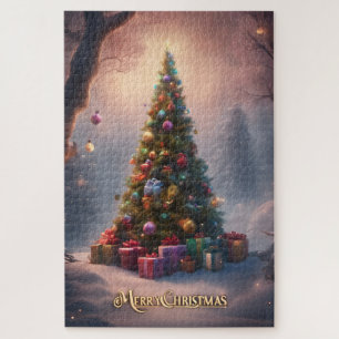 Ein Weihnachtsbaum Puzzle