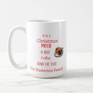 Ein Weihnachtsfilm & heißer Kaffee Kaffeetasse