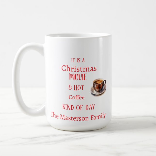 Ein Weihnachtsfilm & heißer Kaffee Kaffeetasse (Links)