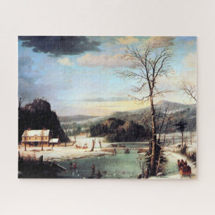 Ein Weihnachtsgebäck George Henry Durrie 1852 Puzzle
