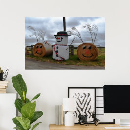 Ein Weihnachtsgebäck im Bauernhof Poster