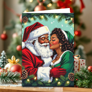 Ein Weihnachtsgedicht über ein vintage Mr. und Mrs Karte