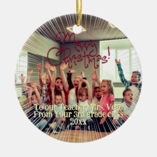 Ein Weihnachtsgeschenk für Ihren Lieblings-Lehrer Keramik Ornament