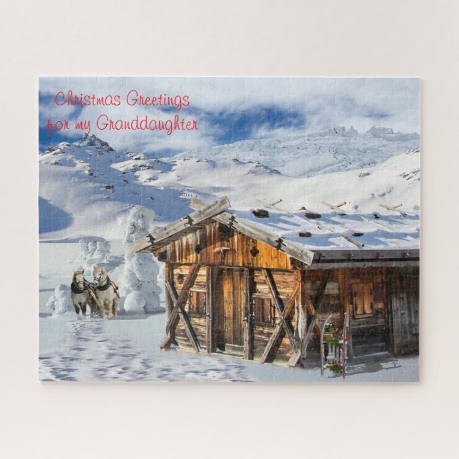 Ein Weihnachtsgeschenk für meine Enkelin. Puzzle (Horizontal)