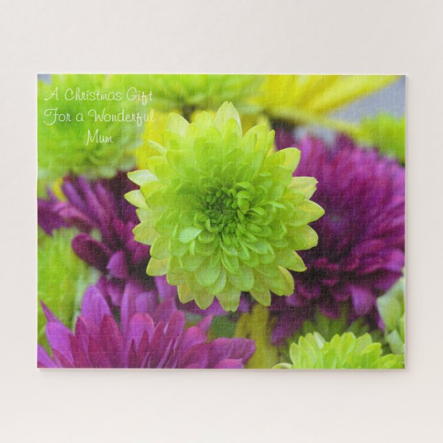 Ein Weihnachtsgeschenk für meine Mutter. Puzzle (Horizontal)