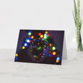Ein Weihnachtsglobe Karte