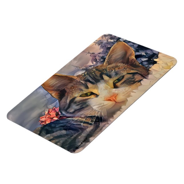 Ein Weihnachtskätzchen Magnet (Linke Seite)