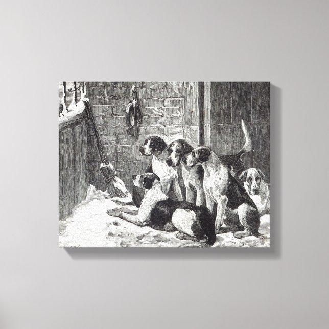 Ein Weihnachtslied, aus "Leisure Hour", 1888 Leinwanddruck (Vorderseite)