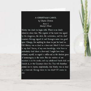 Ein Weihnachtslied Charles Ens Buch Leser Geschenk Karte