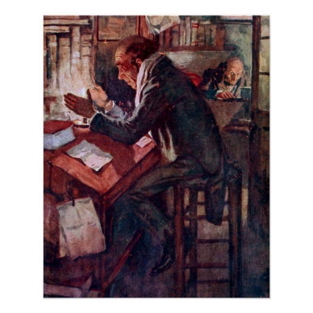 Ein Weihnachtslied: Cratchit und Scrooge Poster (Vorderseite)