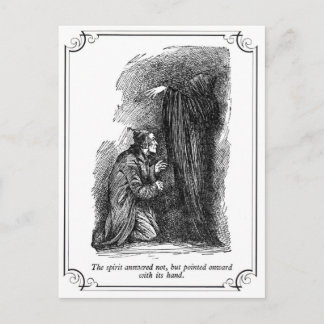 Ein Weihnachtslied: Der Geist antwortete nicht Feiertagspostkarte