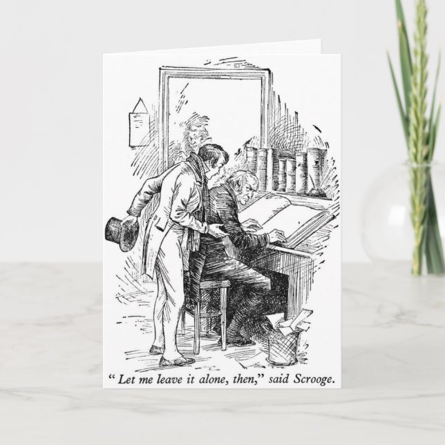 Ein Weihnachtslied Feiertagskarte (Vorderseite)