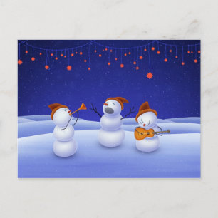 Ein Weihnachtslied Feiertagspostkarte